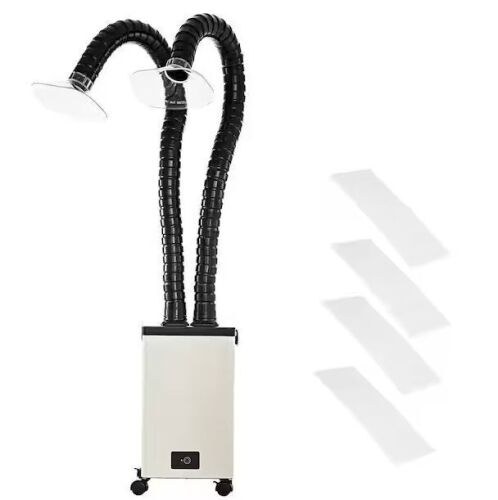 VEVOR Solder Fume Extractor, 150W 165CFM with 3-Stage Filters, 3-Speed Adjustable Absorber for Soldering - Lot 43JF