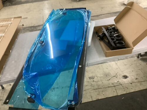 Kemimoto 2-IN-1 Flip Windshield for Pioneer 1000 1000-5 1000-6 2016-2024 - Lot 174