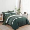 7 Piece Bed in a Bag Stripe Comforter Set King Size - Thumbnail 1