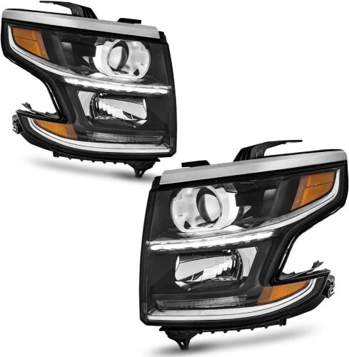 Headlight Assembly Pair for 2015-2020 Chevy Tahoe/Suburban, 2016-2019 Chevy Suburban 3500HD - Lot 171