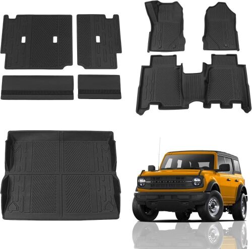 Floor Mats Compatible with 2021-2026 Ford Bronco - Lot 380