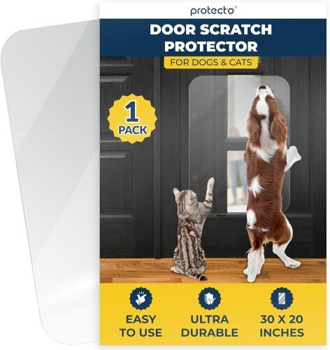 PROTECTO 30x20 Door Protector Cat & Dog Scratch Guard - Lot 774