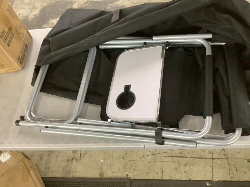 Folding Chair with Side Table - Lot 473