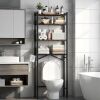 GloTika Over-The-Toilet Storage Cabinet with Adjustable Shelf, 4-Tier - Thumbnail 1
