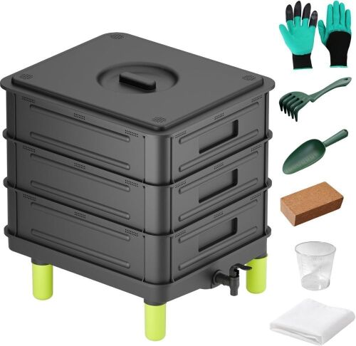 3-Layer 50L Worm Compost Bin - Lot 496