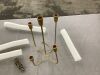 5-Candle Cast Iron Metal Candelabra 15" - Thumbnail 3
