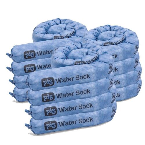 PIG Water Absorbent Sock, 3' x 4', 12 Pack - Lot 485
