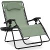 Oversized Reclining Zero Gravity Chair Lounger w/ Cup Holder, Pillow - Thumbnail 1
