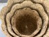 Scalloped 3PC Water Hyacinth Nesting Baskets - Thumbnail 4