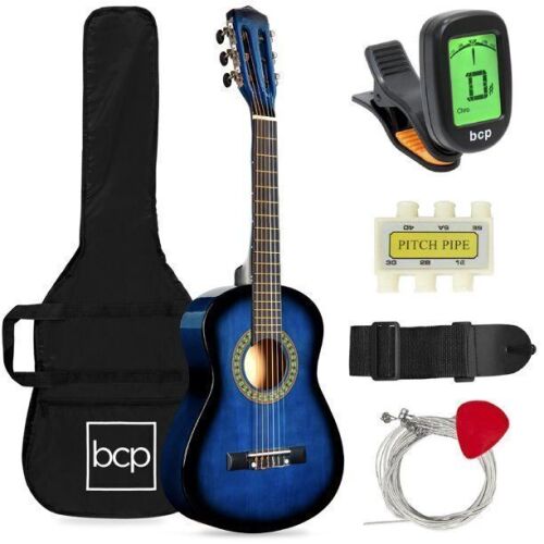 Kids Acoustic Guitar Beginner Starter Kit w/ Carrying Case - 30in - Lot 693