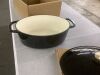 Oval Cast-Iron Dutch Oven Kitchen Cookware w/ Enamel - 7.5qt - Thumbnail 3