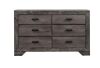 Picket House Furnishings Grayson 6-Drawer Grey Oak Dresser - Damage to Bottom Right Drawer Hardware - Thumbnail 1