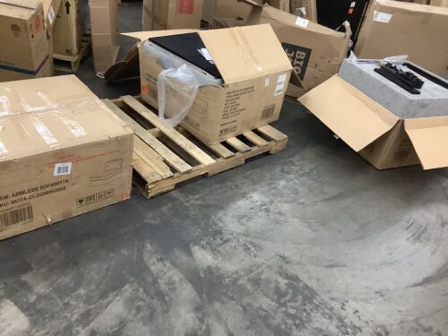 Lot of (3) Armless Sofa Pieces - 2 Unopened & 1 Opened/Unchecked - Lot 39JF