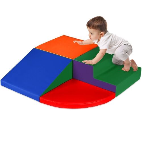 4-Piece Kids Climb & Crawl Soft Foam Shapes Structure Playset - Lot 789