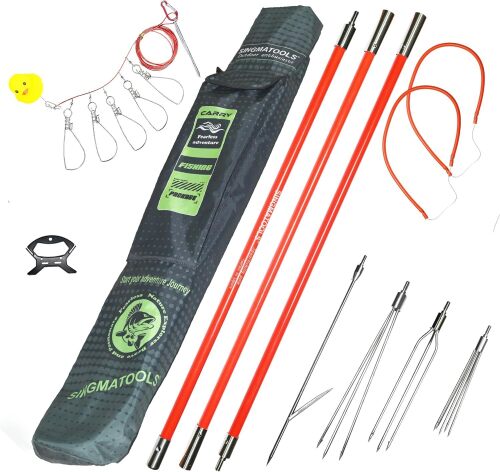 Spearfishing Pole Hawaiian Sling Fishing Spear Set Fiberglass Pole Spear Harpoon Spearfishing Gear