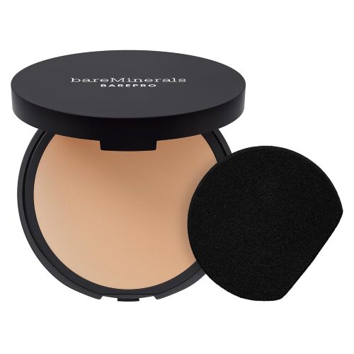 Barepro Skin-Perfecting Powder Foundation, Matte Pressed Powder Foundation Full Coverage, Oil Control, Dermatologist-Tested, Longwear Mineral Matte Complexion