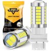 LED Bulbs, 6500K White, Super Bright T25 P27W Replacement Light Bulb for Turn Signal Backup Direction Blinker Lights, 3030 33-SMD Chipset, May Need Resistors - Thumbnail 1