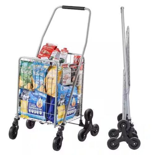 Stair Climbing Cart with 360° Rolling Swivel Wheels, 88lb Capacity