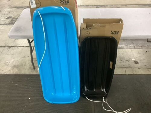 Lot of (2) Plastic Sleds