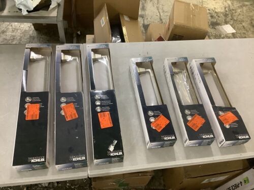 Lot of (6) Kohler Bath Towel Bars