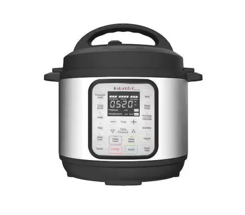 Instant Pot 3 qt. Stainless Steel/Black Duo Plus Mini Electric Multi-Use Pressure Cooker - Lot 709JF