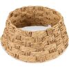 Basket Woven Hyacinth Christmas Holiday Tree Collar - 24in - Thumbnail 1