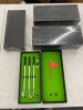 Lot of (6) Mini Golf Pen Set with Driving Range Box - Thumbnail 1