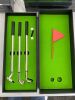 Lot of (6) Mini Golf Pen Set with Driving Range Box - Thumbnail 2