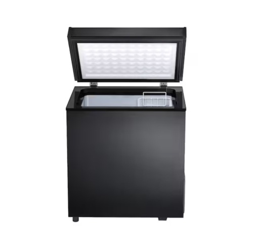 Cowsar 20 in. W 1.8 cu. ft. Manual Defrost Chest Freezer with Adjustable Temperature Controls in Black Garage Ready