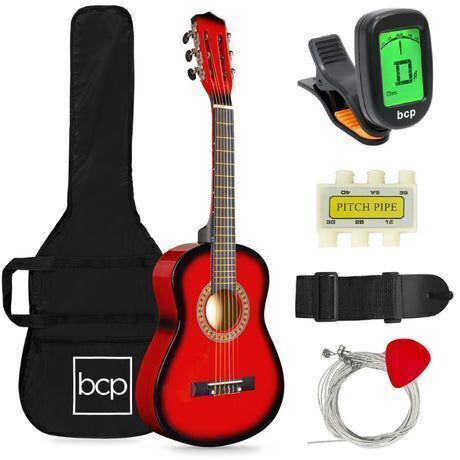 Kids Acoustic Guitar Beginner Starter Kit w/ Carrying Case - 30in