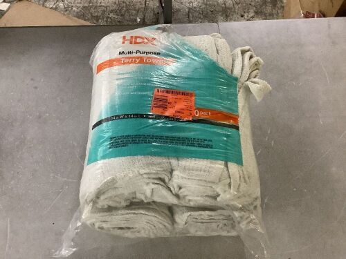 HDX 14 in. x 14 in. Terry Towels (100-Count)