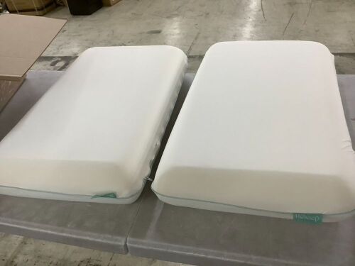 Releep Cooling Soft Memory Foam Pillow, 2 Pack