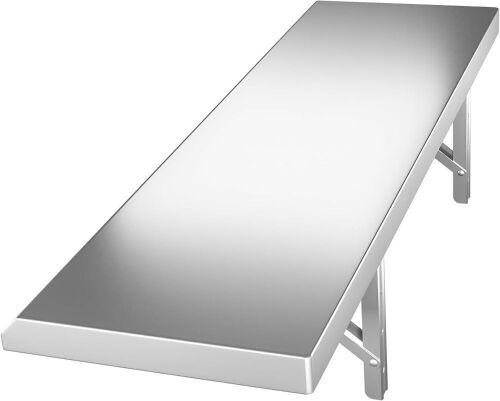 Stainless Steel Folding Concession Shelf 36" x 12"