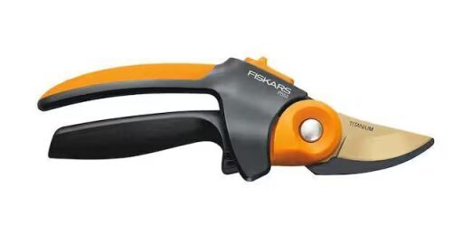 Fiskars PowerGear2 3/4 in. Cut Capacity 8.8 in. Bypass Pruning Shears with SoftGrip Handles