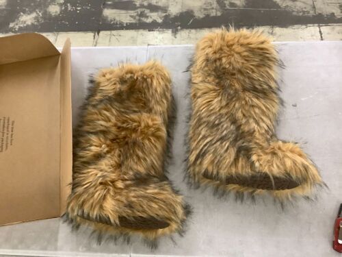 Faux Fur Boots, Unknown Size