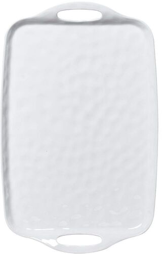 Melamine Serving Tray with Handles, 19" x 12"