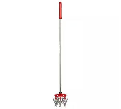 Corona MAX DiscCULTIVATOR Adjustable 6.5 in. Steel Tines with Red Comfort Grip Garden Disc Cultivator