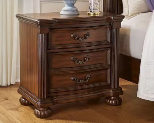 Signature DESIGN BY ASHLEY Lavinton Brown 2 Drawer 29 in. W Nightstand - Small Blemish