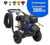 Westinghouse 3800 PSI 3.6 GPM 274cc Gas Powered Triplex Pump Cold Water Pressure Washer with 5-Quick Connect Nozzles - Dented Gas Tank - Thumbnail 1
