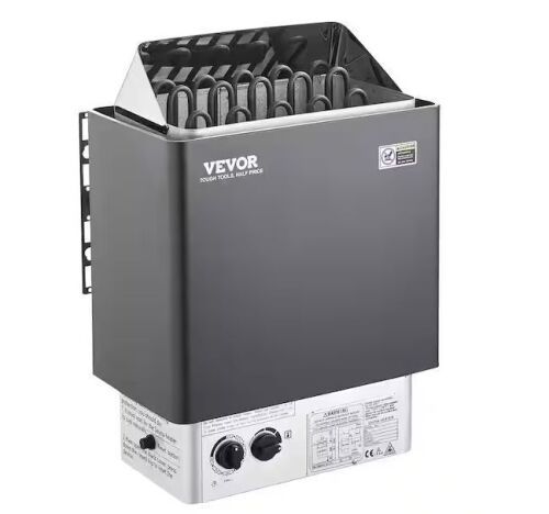 VEVOR 9KW 220-Volt Electric Sauna Heater 3h Timer with Built-In Controls