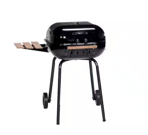 Americana Swinger Charcoal Grill in Black