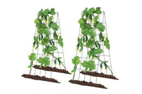 VEVOR Foldable Cucumber Trellis for Climbing Plants, 39 in. x 32 in. - Lot 628JF