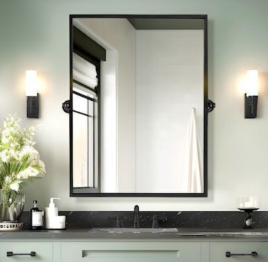 Dovelina 24-in x 32-in Framed Rectangle Mirror - Lot 624JF