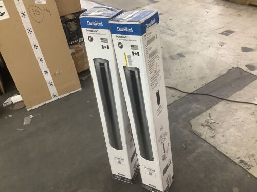 Lot of (2) DuraVent DuraBlack Stove Pipe 6in. Diameter X 48in. Single Wall Black Stove Pipe - Lot 616JF