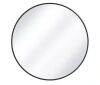 XRAMFY 30 in. W x 30 in. H Round Aluminum Alloy Framed Black Wall Mirror - Thumbnail 1