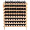 VEVOR 8-Tier Bamboo Wood 72-Bottle Wine Rack - Thumbnail 1