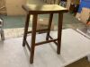 International Concepts 24 in. Walnut Wood Bar Stool - Blemish on Corner - Thumbnail 2