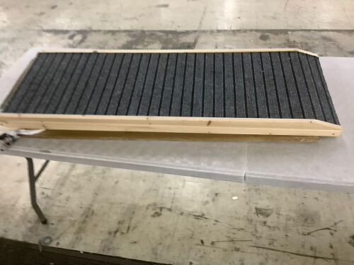 47.8" Foldable Dog Ramp, 6 Adjustable Heights 14-28"