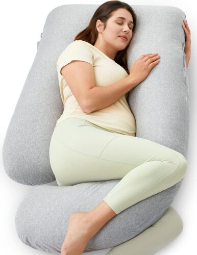 Momcozy U Shaped Pregnancy Pillows with Cotton Removable Cover - Lot 573