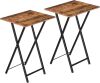 Folding TV Tray Tables, Set of 2 - Thumbnail 1